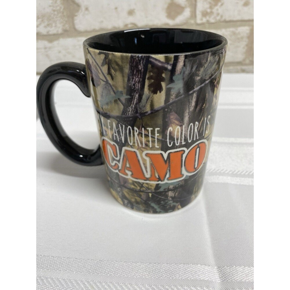 Carson Home Accents 14oz. Ceramic Mug-My Favorite Color is Camo